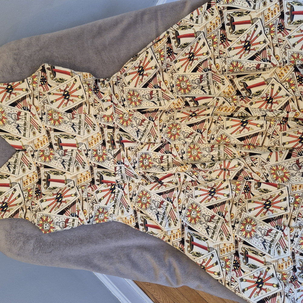 Vintage Tarot Card Patterned Dress